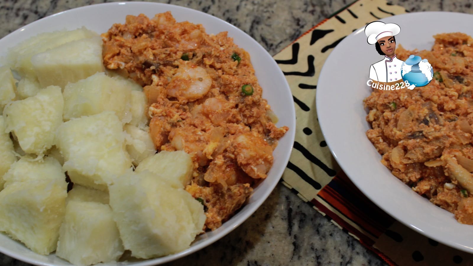 Yam and Egg sauce Cuisine228