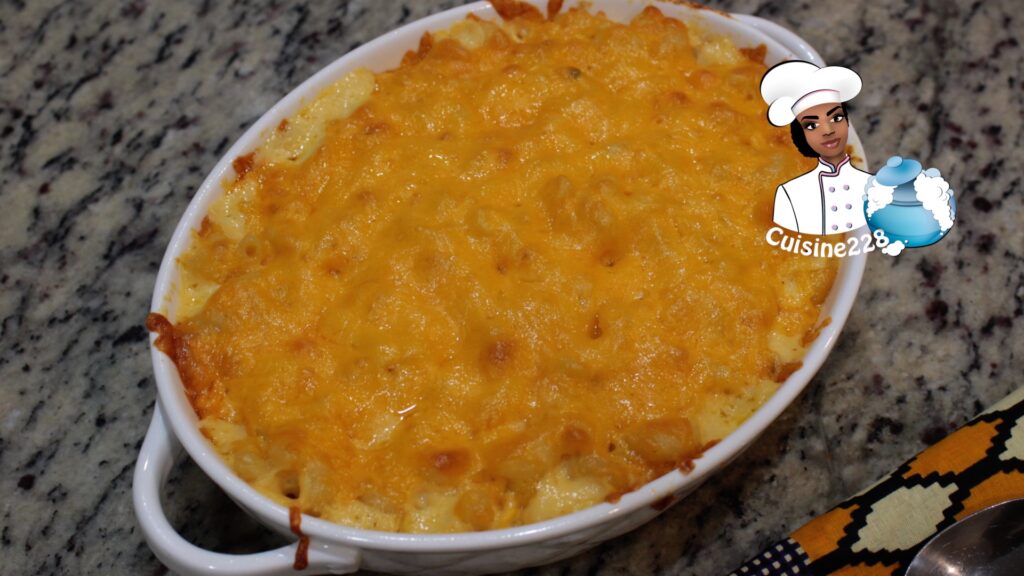 This is the image of southern baked macaroni and cheese